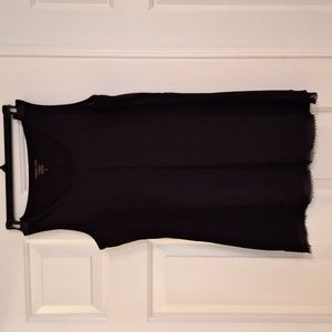 Black Coldwater Creek Long Tank Top Sz Small 6/8